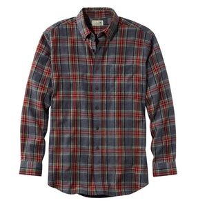 L.L. Bean Men's Plaid Stewart FlannelShirt- Traditional fit